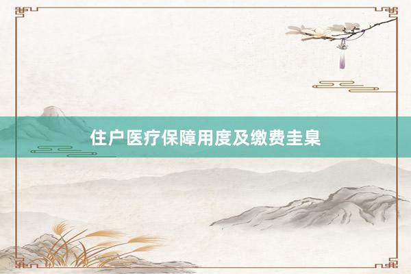 住户医疗保障用度及缴费圭臬